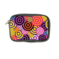Abstract-circles-background-retro Coin Purse by Semog4