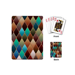 Diamond Shapes Pattern Playing Cards Single Design (mini) by Semog4