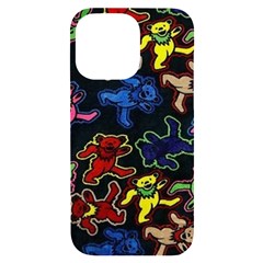 Grateful Dead Pattern Iphone 14 Pro Max Black Uv Print Case by Semog4