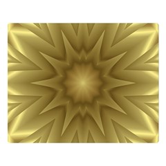 Background Pattern Golden Yellow Two Sides Premium Plush Fleece Blanket (large)