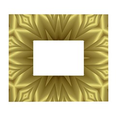 Background Pattern Golden Yellow White Wall Photo Frame 5  X 7  by Semog4