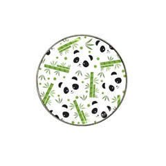 Giant Panda Bear Green Bamboo Hat Clip Ball Marker by Salman4z
