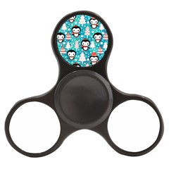 Blue Penguin Pattern Christmas Finger Spinner