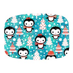 Blue Penguin Pattern Christmas Mini Square Pill Box