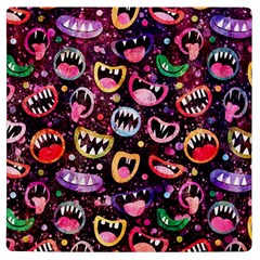 Funny Monster Mouths Uv Print Square Tile Coaster 