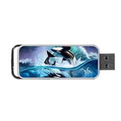 Orca Wave Water Underwater Portable Usb Flash (one Side) by Salman4z