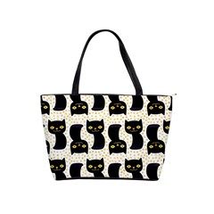 Black Cats And Dots Koteto Cat Pattern Kitty Classic Shoulder Handbag by Salman4z
