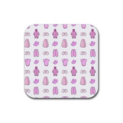 Kid’s Clothes Rubber Coaster (square) by SychEva