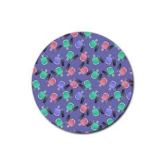 Nail Polish Rubber Coaster (round) by SychEva