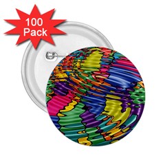 Waves Particles Vibration Atom Physics Technology 2 25  Buttons (100 Pack)  by Jancukart