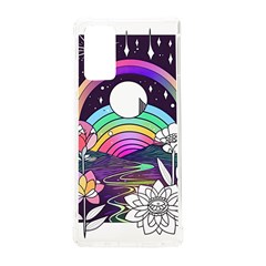 Rainbow Fun Cute Minimal Doodle Drawing Art Samsung Galaxy Note 20 Tpu Uv Case by Jancukart