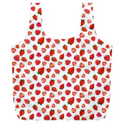 Watercolor Strawberry Full Print Recycle Bag (xl) by SychEva