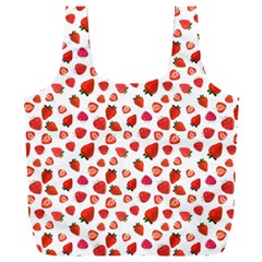 Watercolor Strawberry Full Print Recycle Bag (xxl) by SychEva