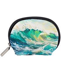 Waves Ocean Sea Tsunami Nautical 90 Accessory Pouch (small) by Jancukart