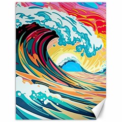 Waves Ocean Sea Tsunami Nautical 8 Canvas 12  X 16  by Jancukart