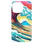 Waves Ocean Sea Tsunami Nautical 8 iPhone 14 Pro Max Black UV Print Case Front