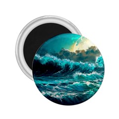 Tsunami Waves Ocean Sea Nautical Nature Water 5 2 25  Magnets by Jancukart