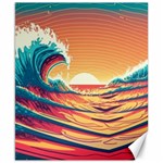 Waves Ocean Sea Tsunami Nautical 6 Canvas 8  x 10  8.15 x9.66  Canvas - 1