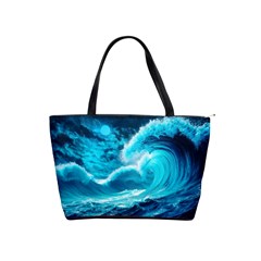 Waves Ocean Sea Tsunami Nautical 3 Classic Shoulder Handbag by Jancukart