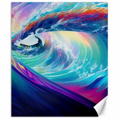 Waves Ocean Sea Tsunami Nautical Nature Water Canvas 8  X 10  by Jancukart