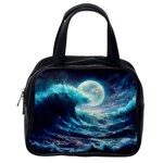 Tsunami Waves Ocean Sea Nautical Nature Water 4 Classic Handbag (One Side)