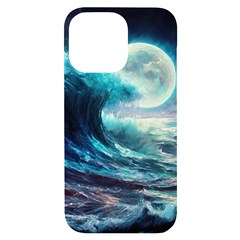 Tsunami Waves Ocean Sea Nautical Nature Water 4 Iphone 14 Pro Max Black Uv Print Case by Jancukart