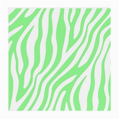Green Zebra Vibes Animal Print  Medium Glasses Cloth (2 Sides) by ConteMonfrey