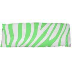Green Zebra Vibes Animal Print  Body Pillow Case (dakimakura) by ConteMonfrey