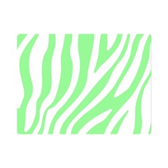 Green Zebra Vibes Animal Print  Premium Plush Fleece Blanket (mini) by ConteMonfrey