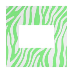 Green Zebra Vibes Animal Print  White Box Photo Frame 4  X 6  by ConteMonfrey