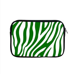 Dark Green Zebra Vibes Animal Print Apple Macbook Pro 15  Zipper Case by ConteMonfrey