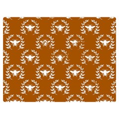 Brown Golden Bees Premium Plush Fleece Blanket (extra Small) by ConteMonfrey