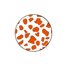 Orange Cow Dots Hat Clip Ball Marker by ConteMonfrey