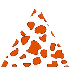 Orange Cow Dots Wooden Puzzle Triangle by ConteMonfrey