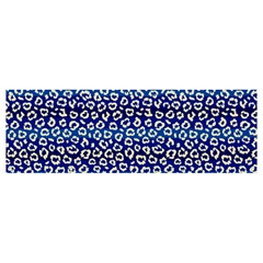 Animal Print - Blue - Leopard Jaguar Dots Small  Banner And Sign 12  X 4  by ConteMonfrey