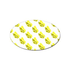 Yellow Butterflies On Their Own Way Sticker (oval) by ConteMonfrey