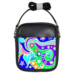 Crazy Pop Art - Doodle Lover   Girls Sling Bag by ConteMonfrey