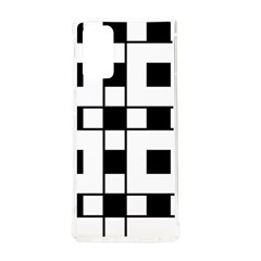 Black And White Pattern Samsung Galaxy Note 20 Tpu Uv Case by Amaryn4rt