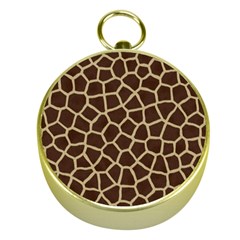Giraffe Animal Print Skin Fur Gold Compasses by Amaryn4rt