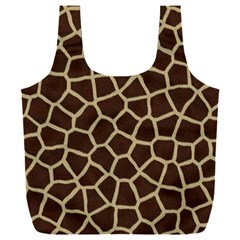 Giraffe Animal Print Skin Fur Full Print Recycle Bag (xxl) by Amaryn4rt