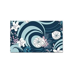 Flowers Pattern Floral Ocean Abstract Digital Art Sticker (rectangular)