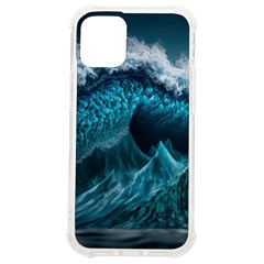 Tsunami Waves Ocean Sea Water Rough Seas Blue Iphone 12 Mini Tpu Uv Print Case	 by Wegoenart