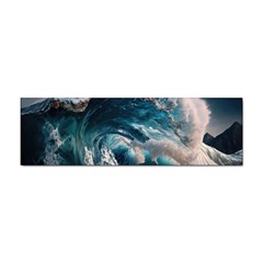 Tsunami Waves Ocean Sea Water Rough Seas Sticker (bumper)