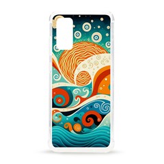 Waves Ocean Sea Abstract Whimsical Abstract Art 4 Samsung Galaxy S20 6 2 Inch Tpu Uv Case by Wegoenart