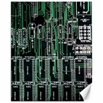 Printed Circuit Board Circuits Canvas 11  x 14 