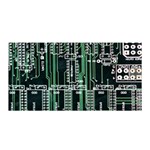 Printed Circuit Board Circuits Satin Wrap 35  x 70 