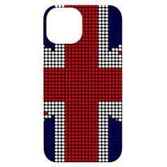 Union Jack Flag British Flag Iphone 14 Black Uv Print Case by Celenk