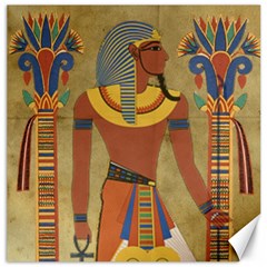 Egyptian Tutunkhamun Pharaoh Design Canvas 16  X 16  by Celenk