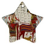 Egyptian Tutunkhamun Pharaoh Design Star Ornament (Two Sides) Front