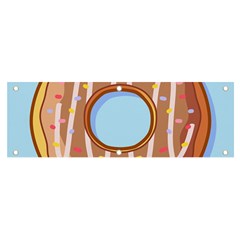 Dessert Food Donut Sweet Decor Chocolate Bread Banner And Sign 6  X 2 